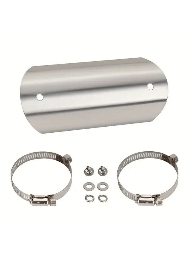 Snake Pattern Motorcycle Exhaust Pipe Heat Shield Stainless Steel Protection Cover - Image 3